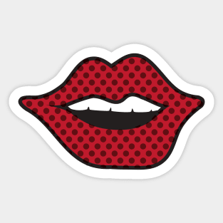 Pop Art Red Lips Sticker